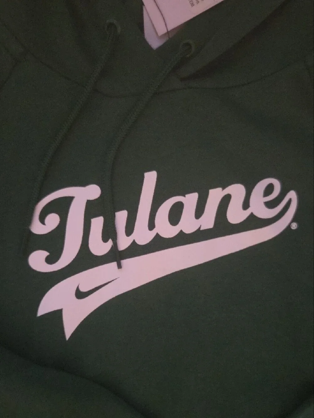 NWT Nike Tulane University Varsity Fleece Pullover Hoodie Green S